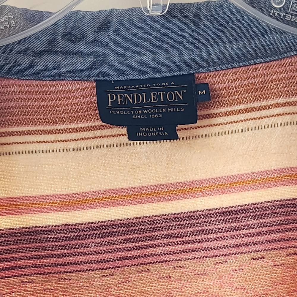 Pendleton Multicolor Striped Pullover Jacket - Cr… - image 2